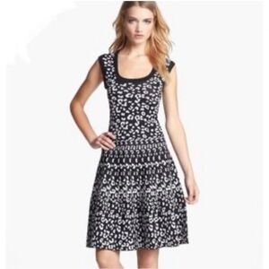 NWT Rebecca Taylor leopard print knit dress. Size M.